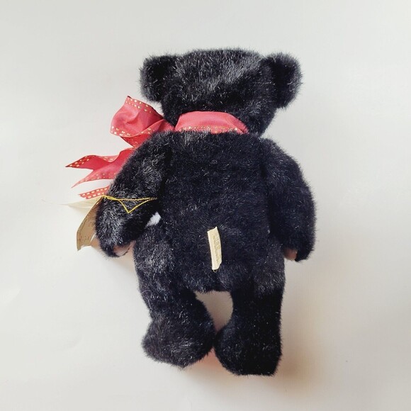 Vintage 11" Gund Limited Edition BlackJack Bear Plush 1990 Jointed & Head Moves - Picture 10 of 11